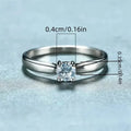 Classic 4-prong Set Round Zirconia Ring For Women by DailySale