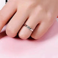 Classic 4-prong Set Round Zirconia Ring For Women by DailySale