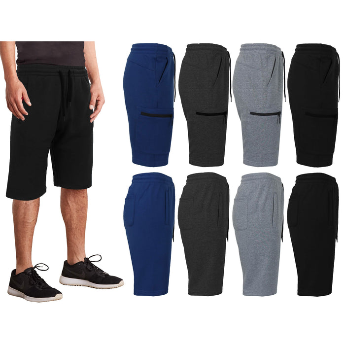 Classic & Cargo Fleece-Lined Jogger Shorts by DailySale