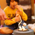 Classic Cylinder Concrete Fire Pit by City Bonfires