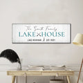 Classic Family Lake House Sign by Tailored Canvases