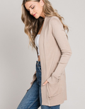 Classic Open Cardigan - Mocha by Boutique 23