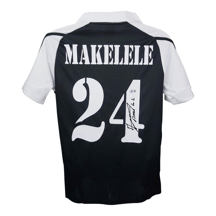 Claude Makelele Signed Real Madrid Adidas Authentic Jersey Beckett Hologram Size large by Price Is Right Miami