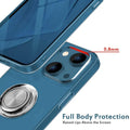 Clear Phone Case iPhone 14 Transparent Anti-Scratch with Ring Kickstand by DailySale