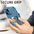 Clear Phone Case iPhone 14 Transparent Anti-Scratch with Ring Kickstand by DailySale