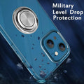 Clear Phone Case iPhone 14 Transparent Anti-Scratch with Ring Kickstand by DailySale