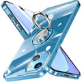 Clear Phone Case iPhone 14 Transparent Anti-Scratch with Ring Kickstand by DailySale