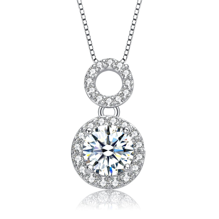 Clear Round Pendant Necklace by DailySale