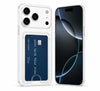Clear Wallet Case for iPhone 17 Pro, Slim TPU Shockproof Cover with Card Holder, Crystal Clear