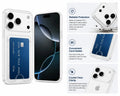 Clear Wallet Case for iPhone 17 Pro, Slim TPU Shockproof Cover with Card Holder, Crystal Clear by Generic