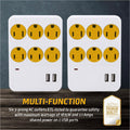 ClearMax 6 Outlet Adapter with 2 USB Ports by DailySale