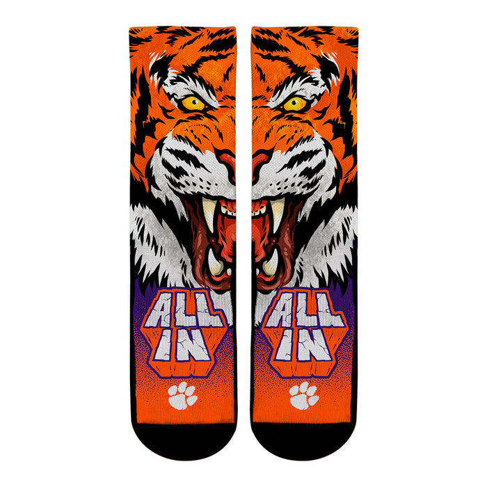Clemson Tigers - All In by Rock 'Em Socks