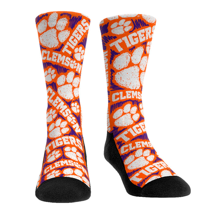 Clemson Tigers - Logo Sketch by Rock 'Em Socks