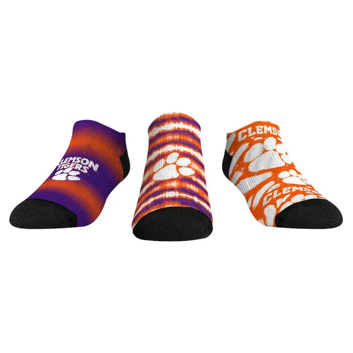 Clemson Tigers - Low Cut - Make Some Noise (3-Pack) by Rock 'Em Socks