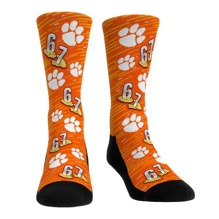 Clemson Tigers - Six Seven All-Over by Rock 'Em Socks