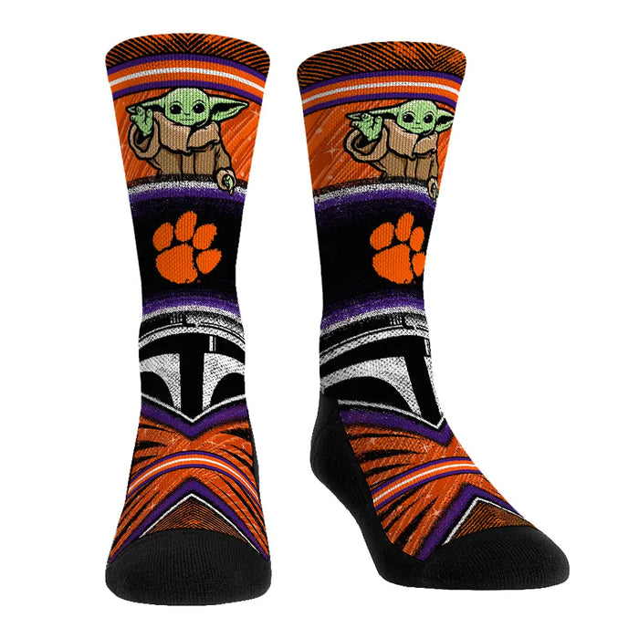 Clemson Tigers - Star Wars - Grogu Intergalactic Fan by Rock 'Em Socks