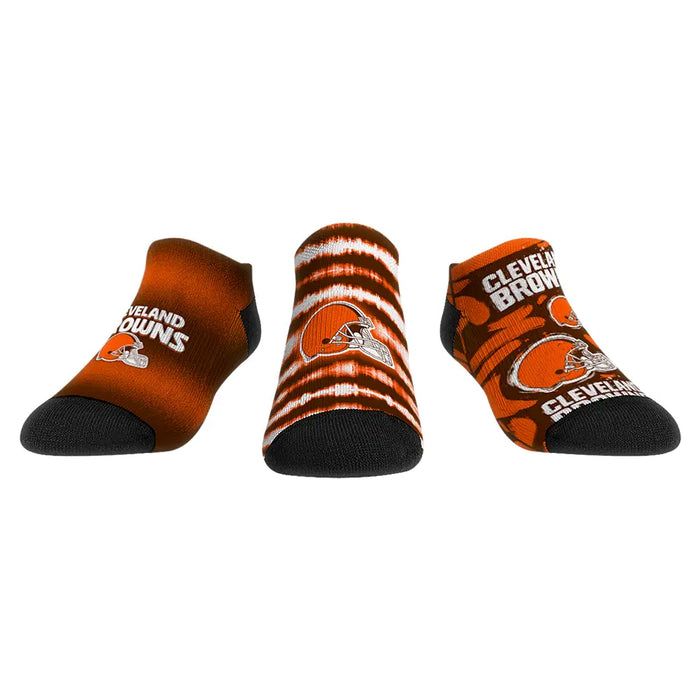 Cleveland Browns - Low Cut - Make Some Noise (3-Pack) by Rock 'Em Socks