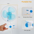 Clip-On 2 Speeds Quiet Clamp Fan by DailySale