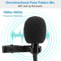 Clip On Microphone Hands Free Lavalier Lapel Mic by DailySale