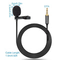 Clip On Microphone Hands Free Lavalier Lapel Mic by DailySale