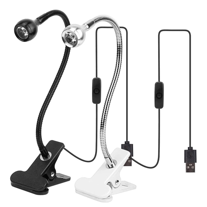 Clip On Reading Light USB Desk Clamp Lamp Flexible Gooseneck by DailySale