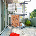Clothes Drying Rack Rolling Collapsible Laundry Dryer Hanger Stand Rail by DailySale