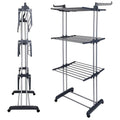 Clothes Drying Rack Rolling Collapsible Laundry Dryer Hanger Stand Rail by DailySale