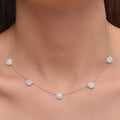 Cluster Flower Station Choker Necklace by DailySale