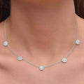 Cluster Flower Station Choker Necklace by DailySale