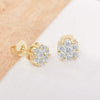 Cluster Flower Stud Earrings