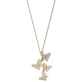 Cluster Hanging Butterflies Necklace - Assorted Colors by DailySale