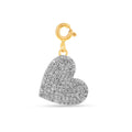 Cluster Heart Charm Pendant Only by Fine Color Jewels