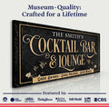 Cocktail Bar And Lounge Sign by Tailored Canvases