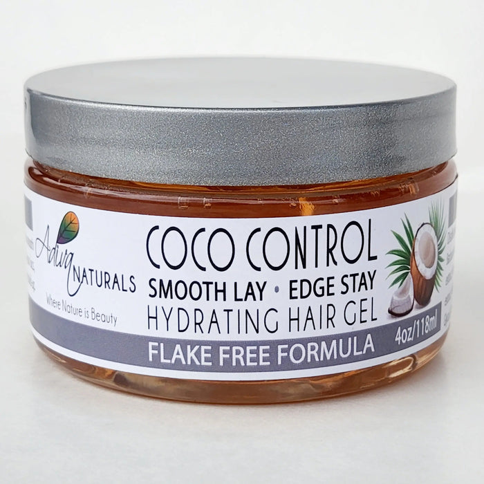 Coco Control 'Smooth Lay-Edge Stay' Hydrating Hair Gel 4oz by Adiva Naturals