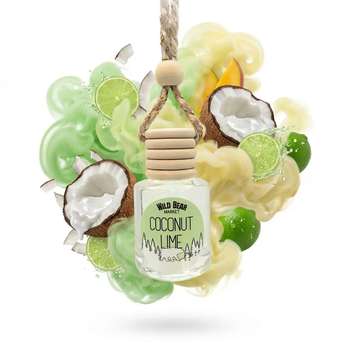 Coconut Lime Car Freshener by Wild Bear Market