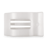 Coconut White Large Flat Rectangle Hair Clip