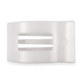 Coconut White Large Flat Rectangle Hair Clip by TELETIES