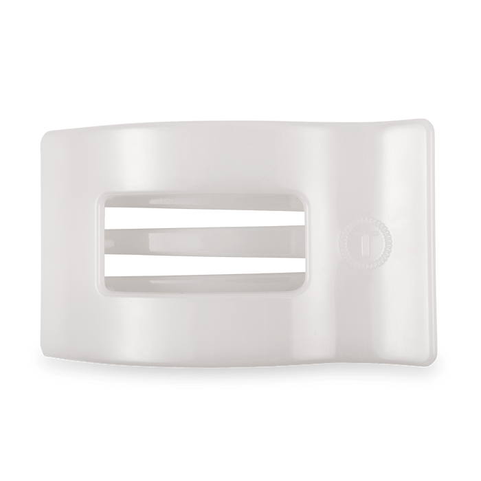 Coconut White Large Flat Rectangle Hair Clip by TELETIES