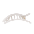 Coconut White Large Flat Rectangle Hair Clip by TELETIES