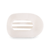 Coconut White Large Flat Round Hair Clip