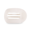 Coconut White Large Flat Round Hair Clip by TELETIES