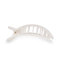Coconut White Large Flat Round Hair Clip by TELETIES