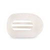 Coconut White Large Flat Round Hair Clip