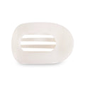 Coconut White Large Flat Round Hair Clip by TELETIES