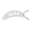 Coconut White Large Flat Square Hair Clip by TELETIES