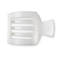 Coconut White Large Flat Square Hair Clip by TELETIES