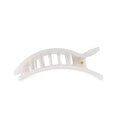 Coconut White Medium Flat Rectangle Hair Clip by TELETIES