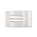 Coconut White Medium Flat Rectangle Hair Clip by TELETIES