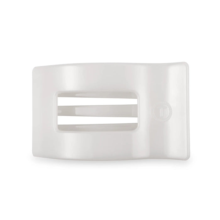Coconut White Medium Flat Rectangle Hair Clip by TELETIES