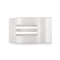 Coconut White Medium Flat Rectangle Hair Clip by TELETIES